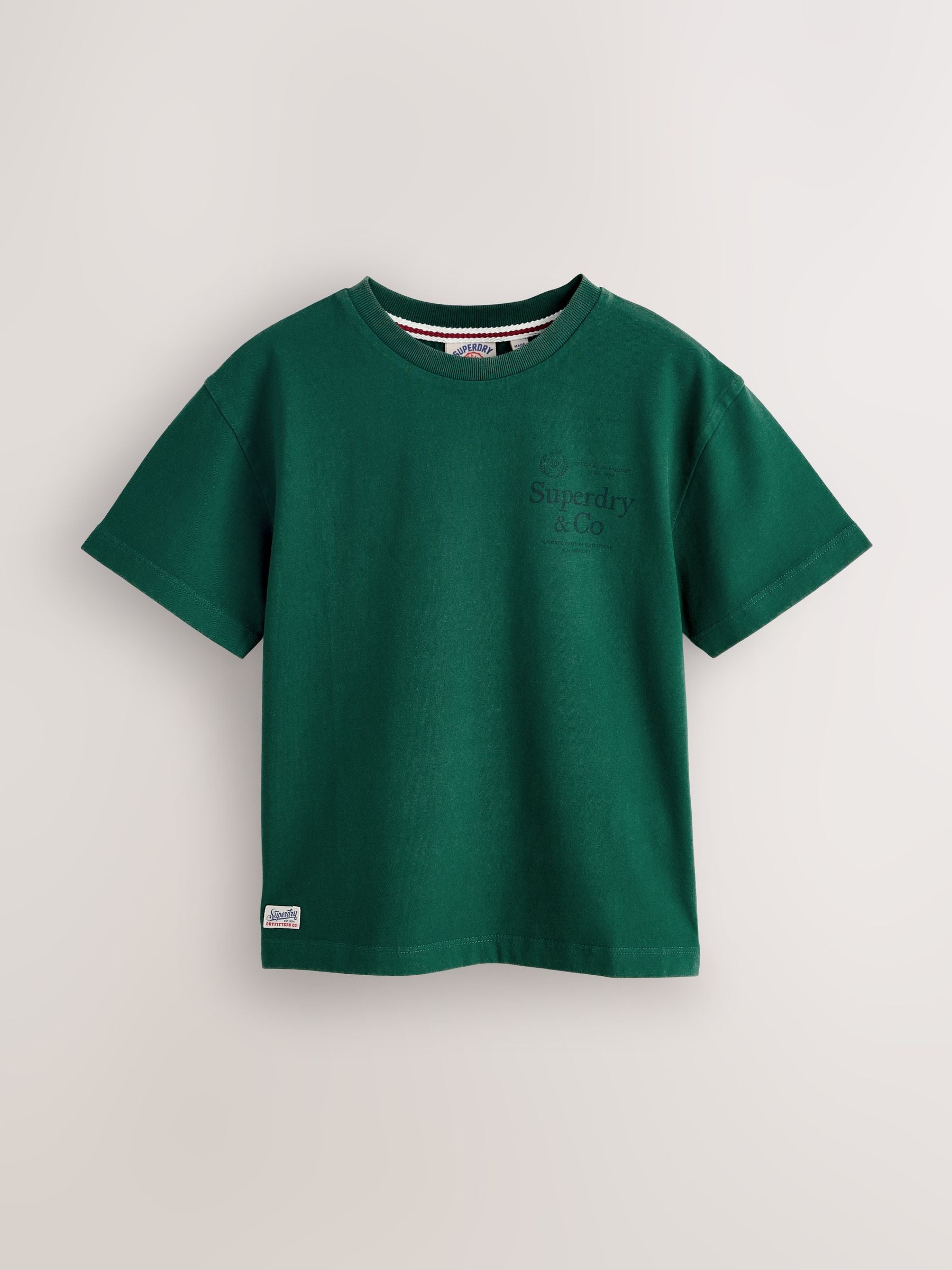 Superdry Green/Blue T-Shirts 3 Pack image 4