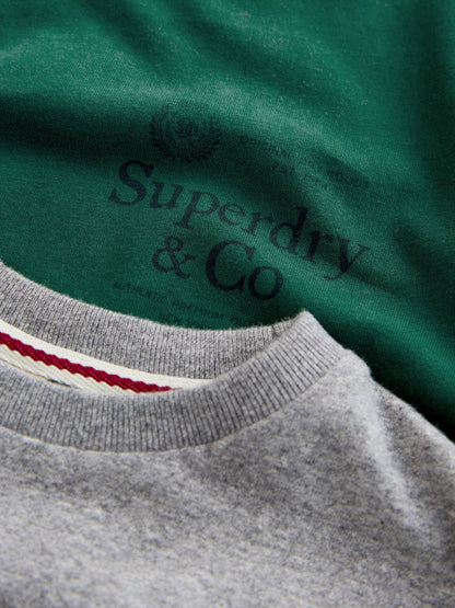 Superdry Green/Blue T-Shirts 3 Pack image 6