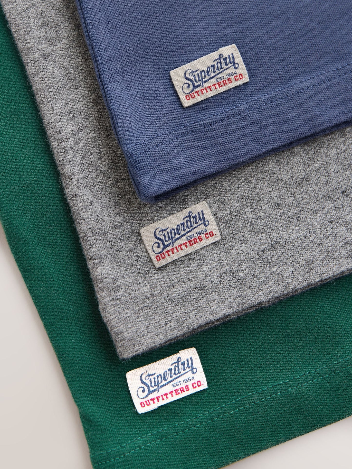 Superdry Green/Blue T-Shirts 3 Pack image 7