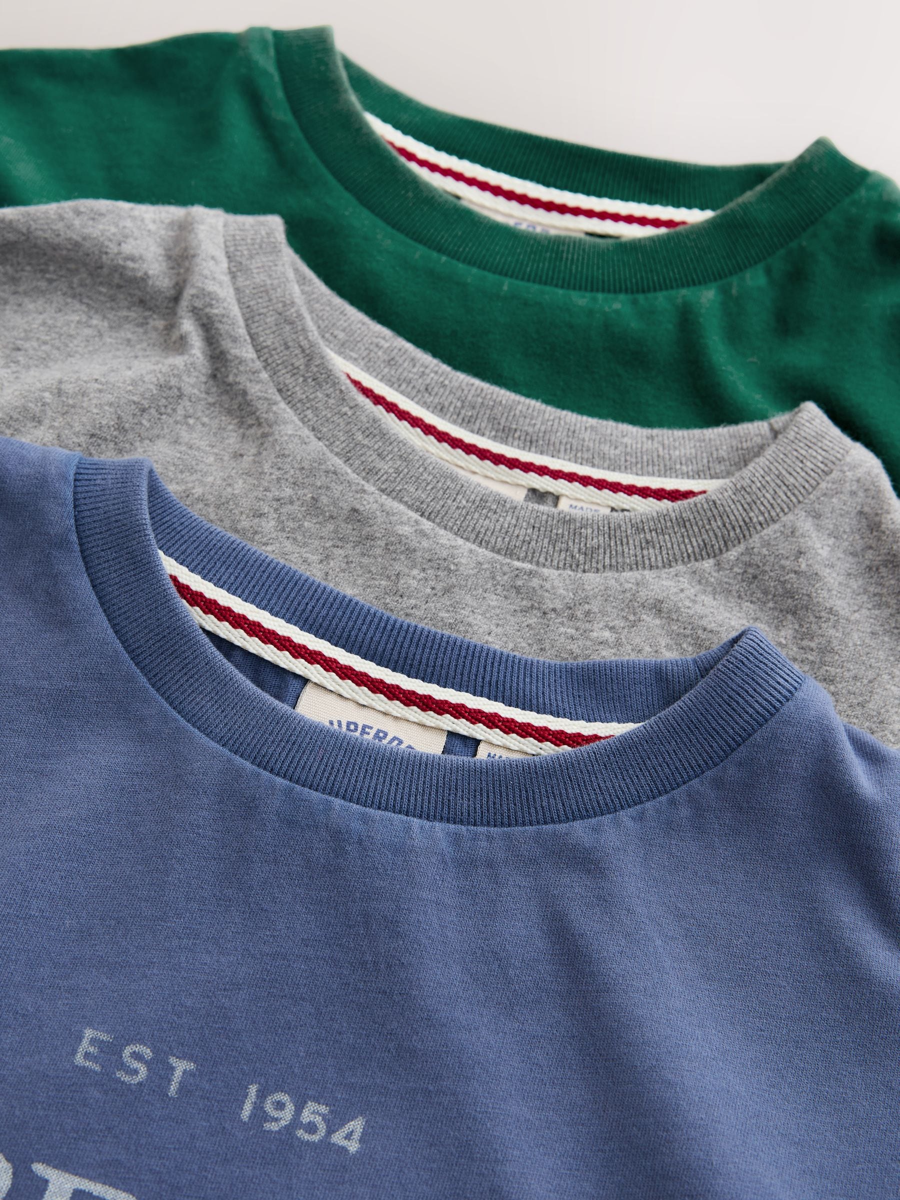 Superdry Green/Blue T-Shirts 3 Pack image 8