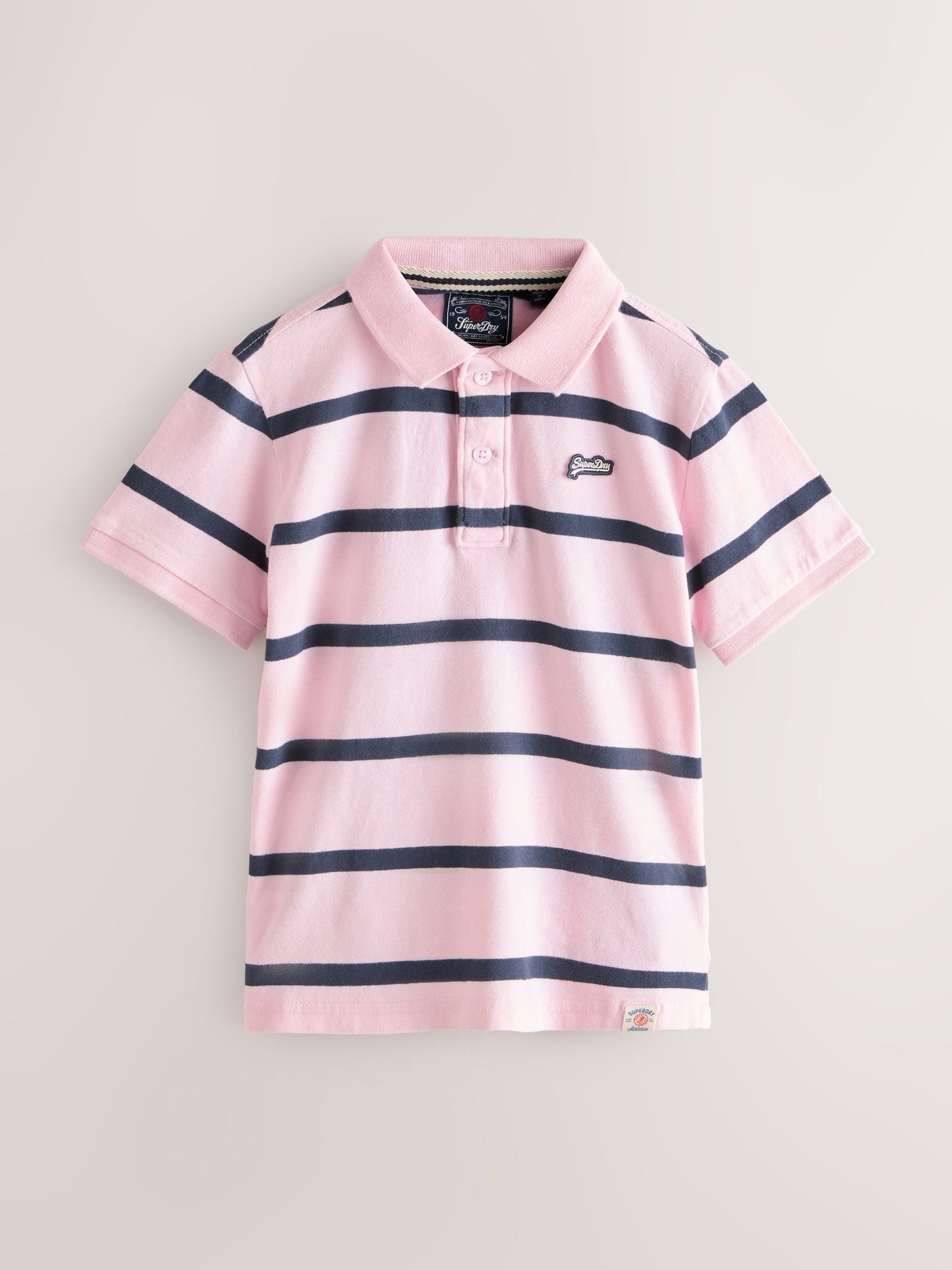 Dsiney Kidz - Superdry Navy/Pink Polo Shirts 2 Pack image 2