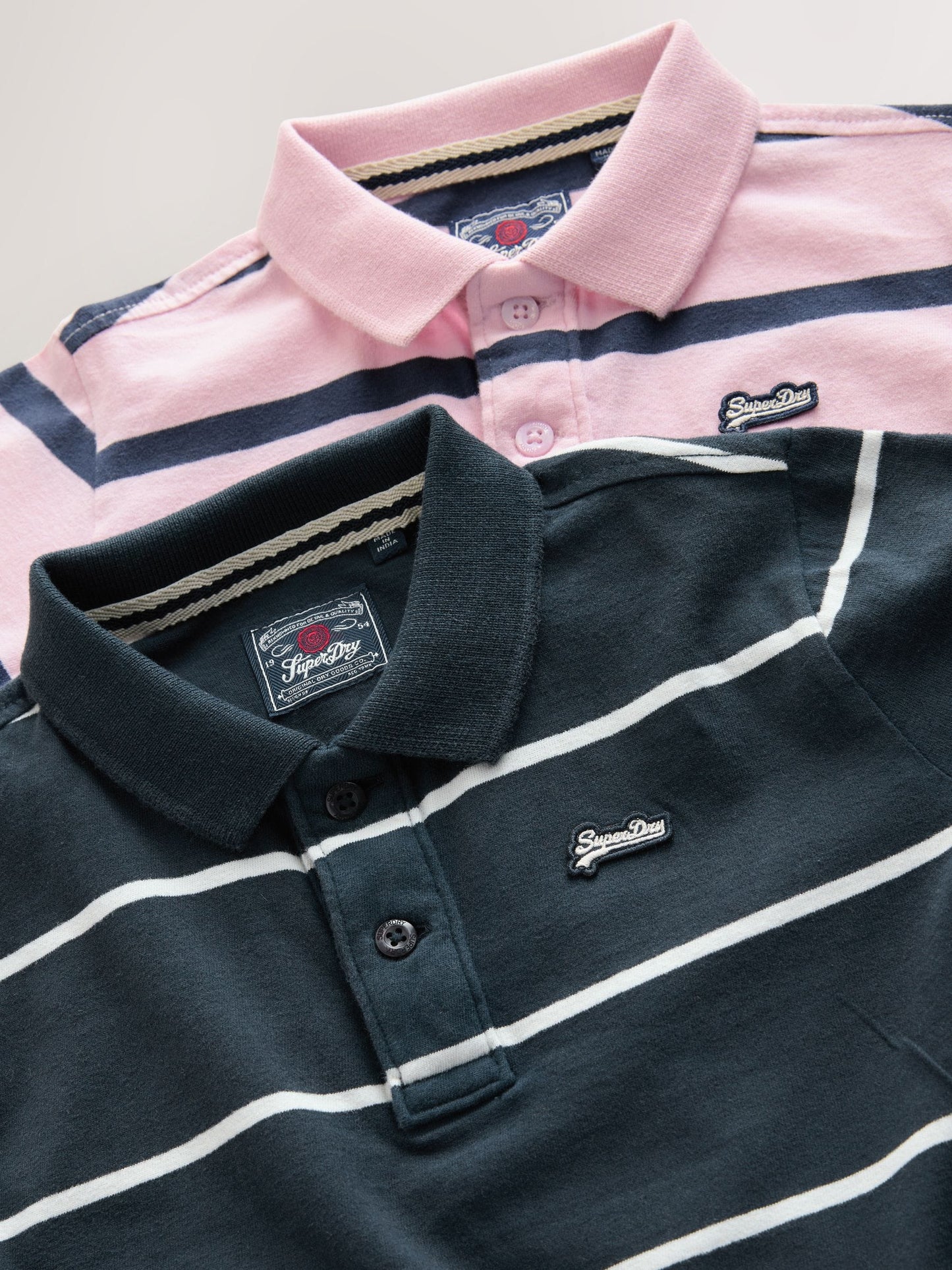 Dsiney Kidz - Superdry Navy/Pink Polo Shirts 2 Pack image 5