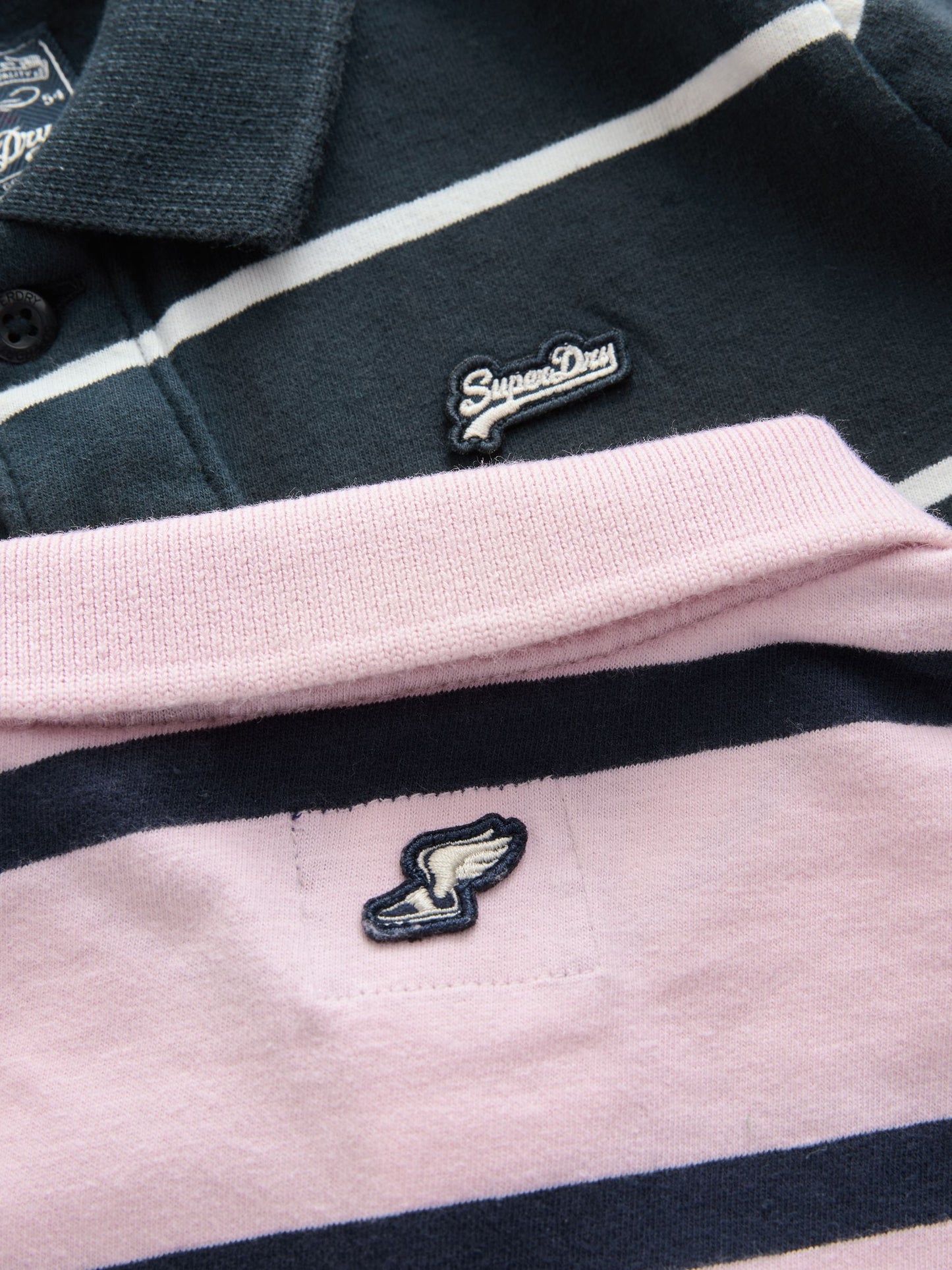Dsiney Kidz - Superdry Navy/Pink Polo Shirts 2 Pack image 6