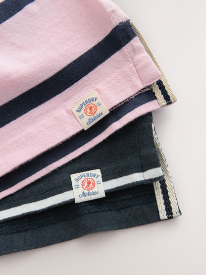 Dsiney Kidz - Superdry Navy/Pink Polo Shirts 2 Pack image 7