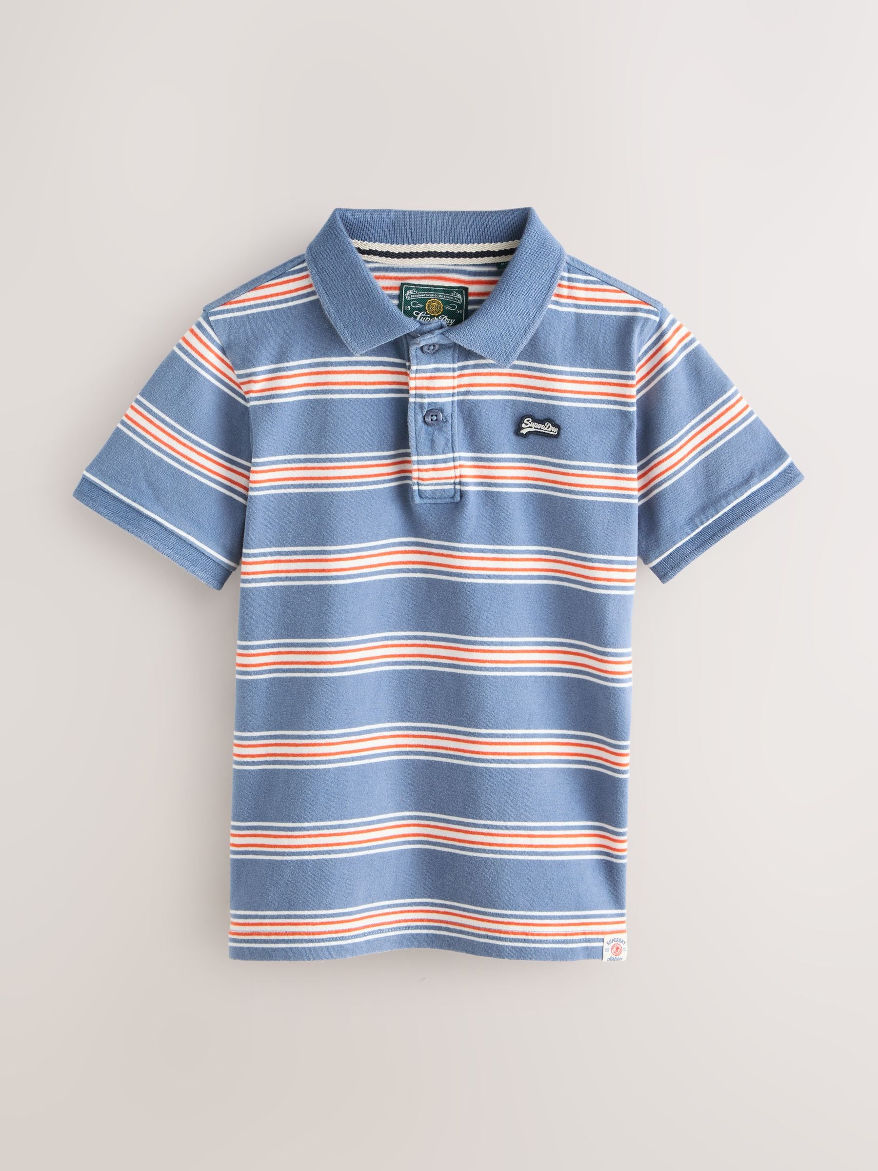 Dsiney Kidz - Superdry Green/Blue Polo Shirts 2 Pack image 3