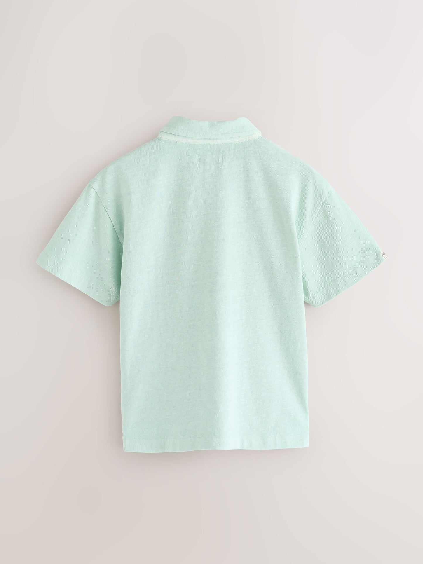 Dsiney Kidz - Superdry Mint Green Linen Blend Polo Shirt image 7