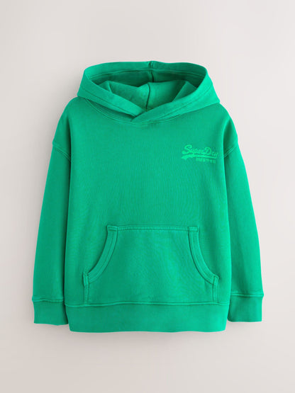 Dsiney Kidz - Superdry Bright Green Logo Hoodie image 7