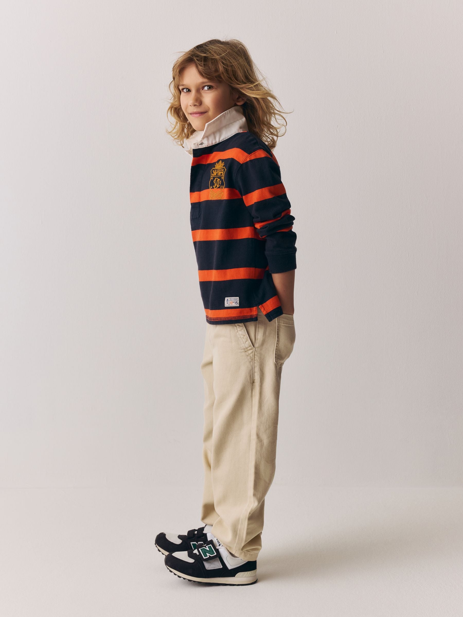 Dsiney Kidz - Superdry Rugby Orange/Navy Shirt image 2