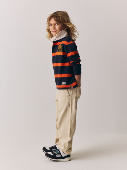 Dsiney Kidz - Superdry Rugby Orange/Navy Shirt image 2