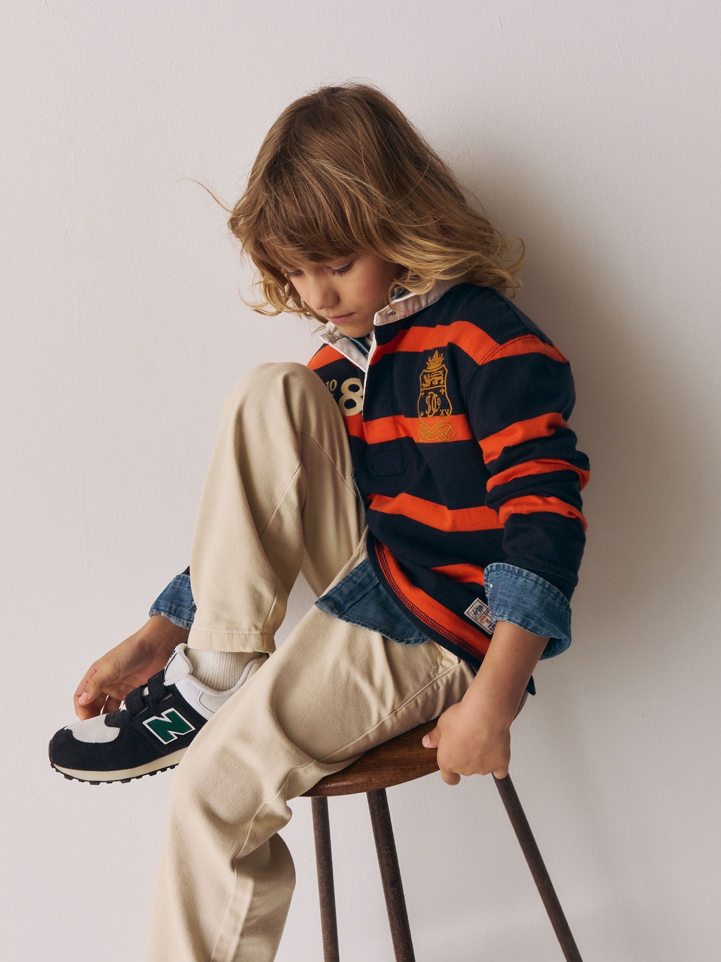 Dsiney Kidz - Superdry Rugby Orange/Navy Shirt image 3