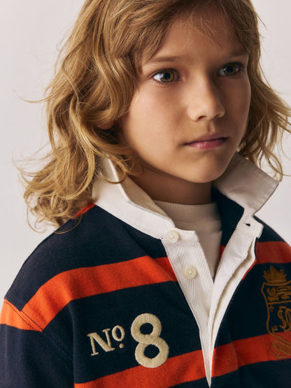 Dsiney Kidz - Superdry Rugby Orange/Navy Shirt image 4