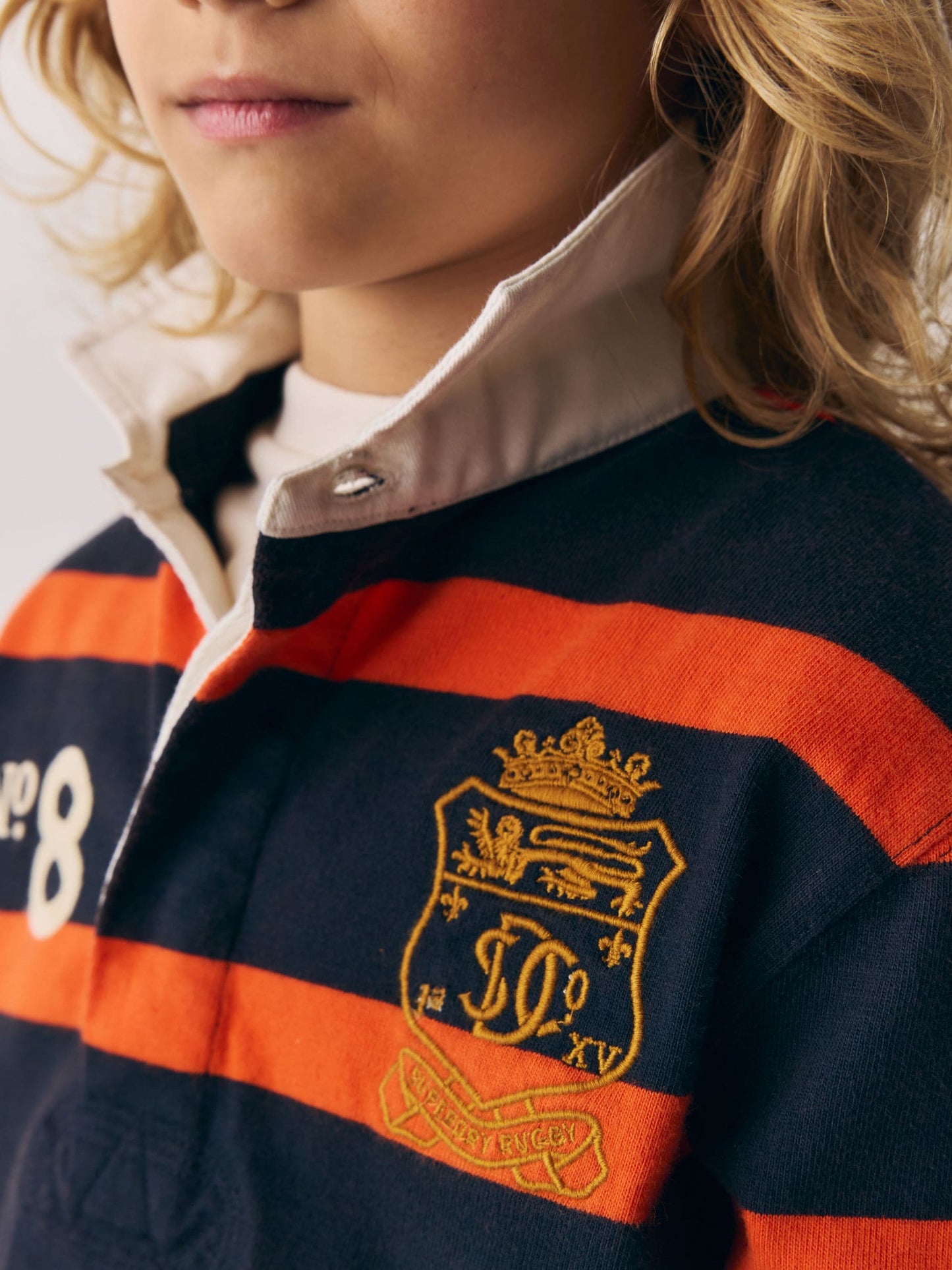 Dsiney Kidz - Superdry Rugby Orange/Navy Shirt image 5