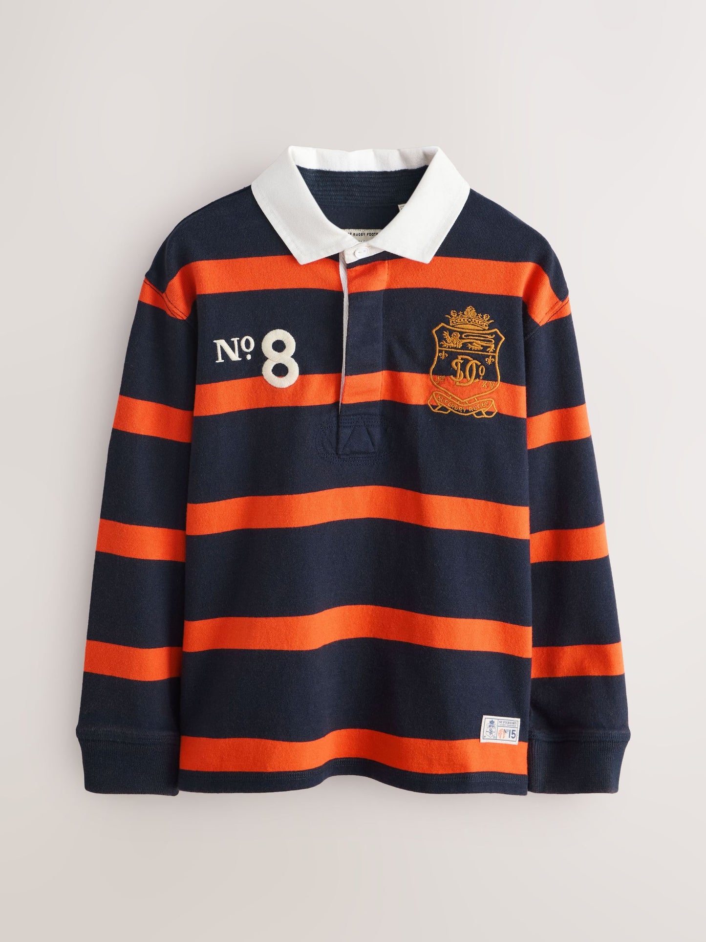 Dsiney Kidz - Superdry Rugby Orange/Navy Shirt image 7