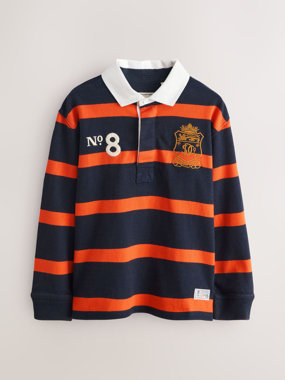 Dsiney Kidz - Superdry Rugby Orange/Navy Shirt image 7