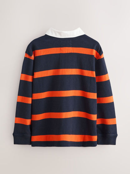 Dsiney Kidz - Superdry Rugby Orange/Navy Shirt image 8