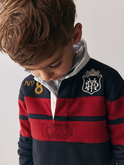 Dsiney Kidz - Superdry Rugby Red/Navy Shirt image 5