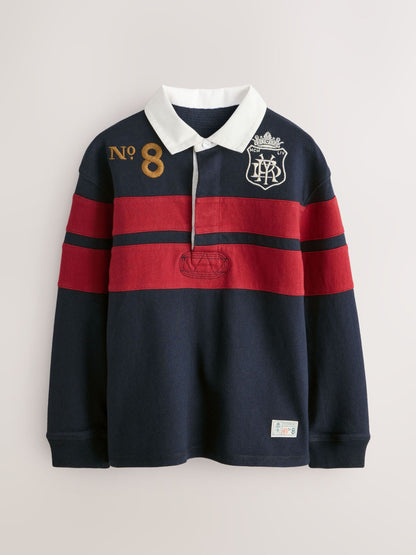 Dsiney Kidz - Superdry Rugby Red/Navy Shirt image 6