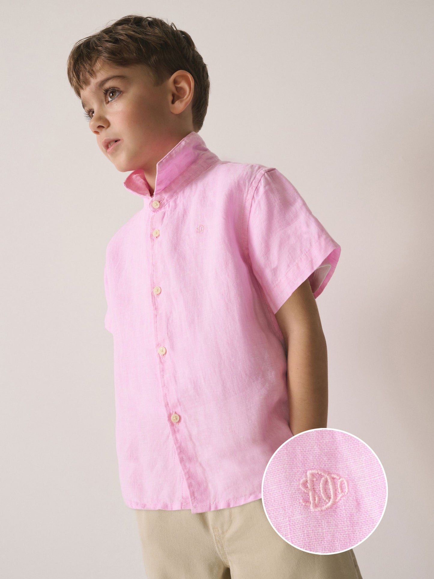 Dsiney Kidz - Superdry Pink Linen Shirt image 1