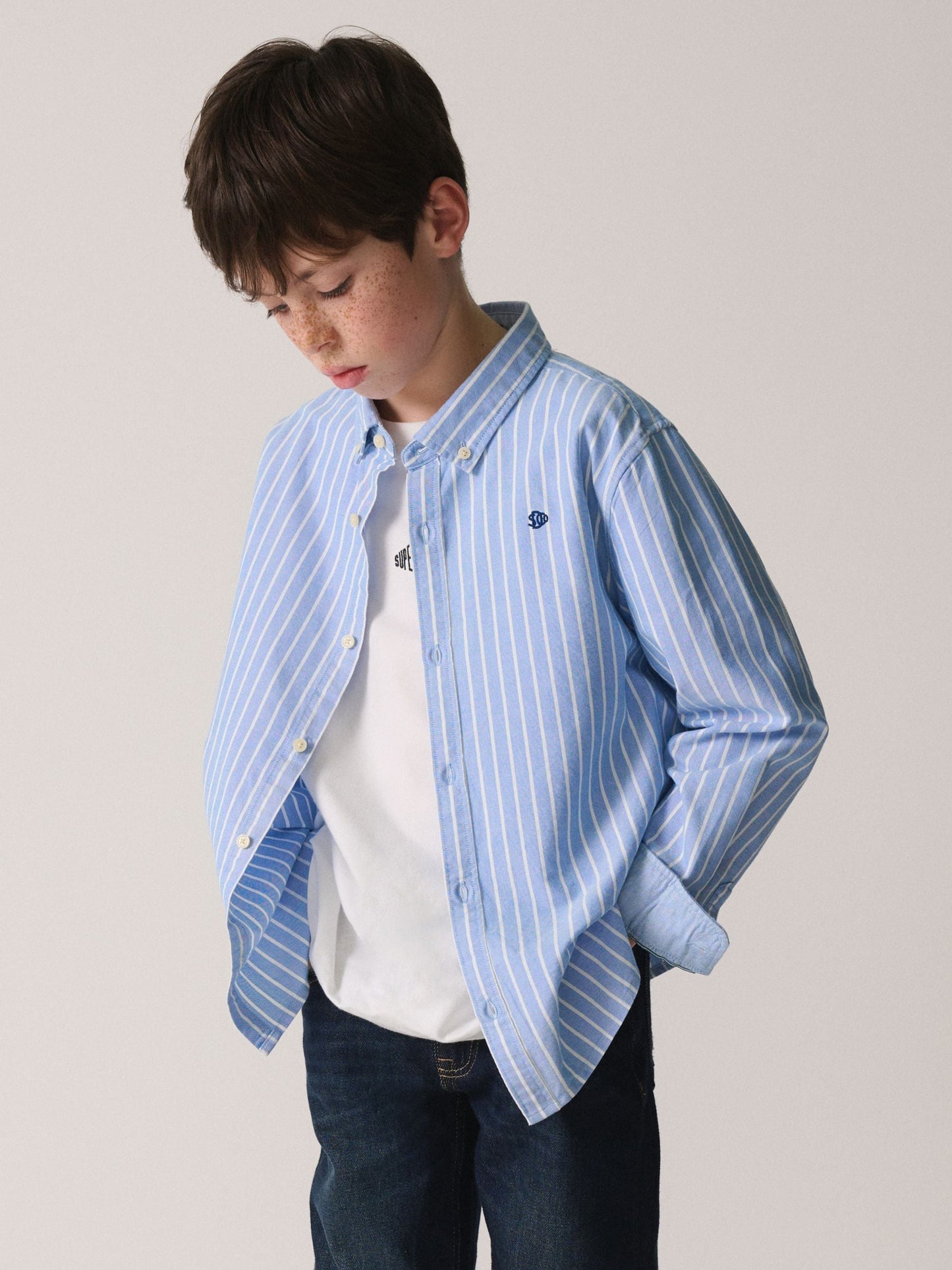 Dsiney Kidz - Superdry Blue Stripe Shirt image 1
