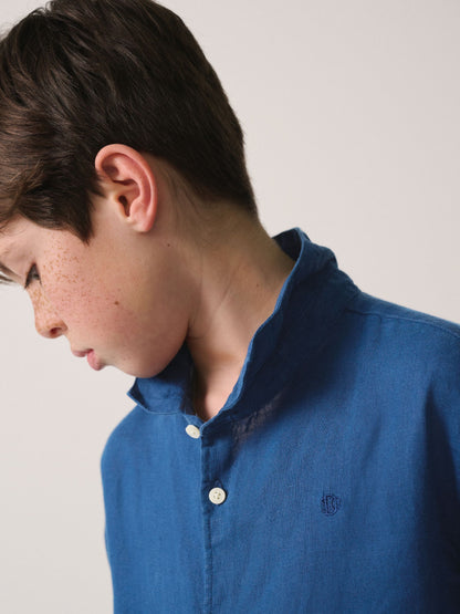 Dsiney Kidz - Superdry Blue Linen Shirt image 4