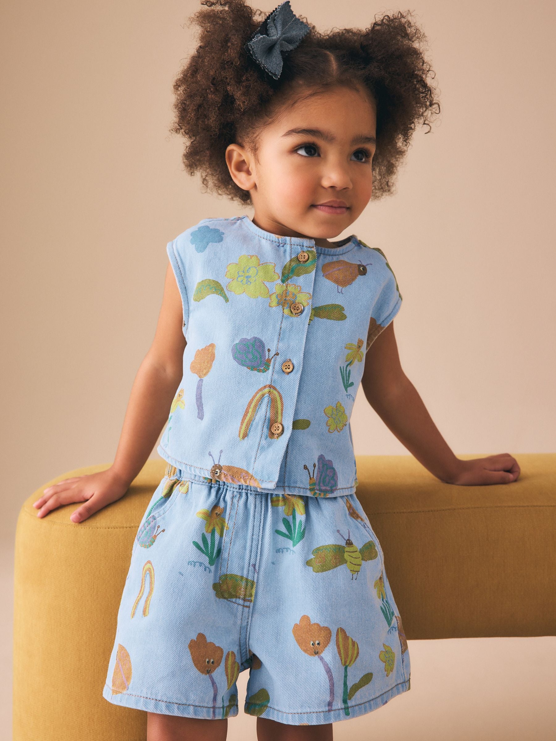 Dsiney Kidz - Denim Ladybug Print Character Set (3mths-7yrs) (3mths-7yrs) image 1