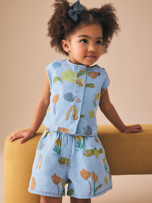 Dsiney Kidz - Denim Ladybug Print Character Set (3mths-7yrs) (3mths-7yrs) image 1