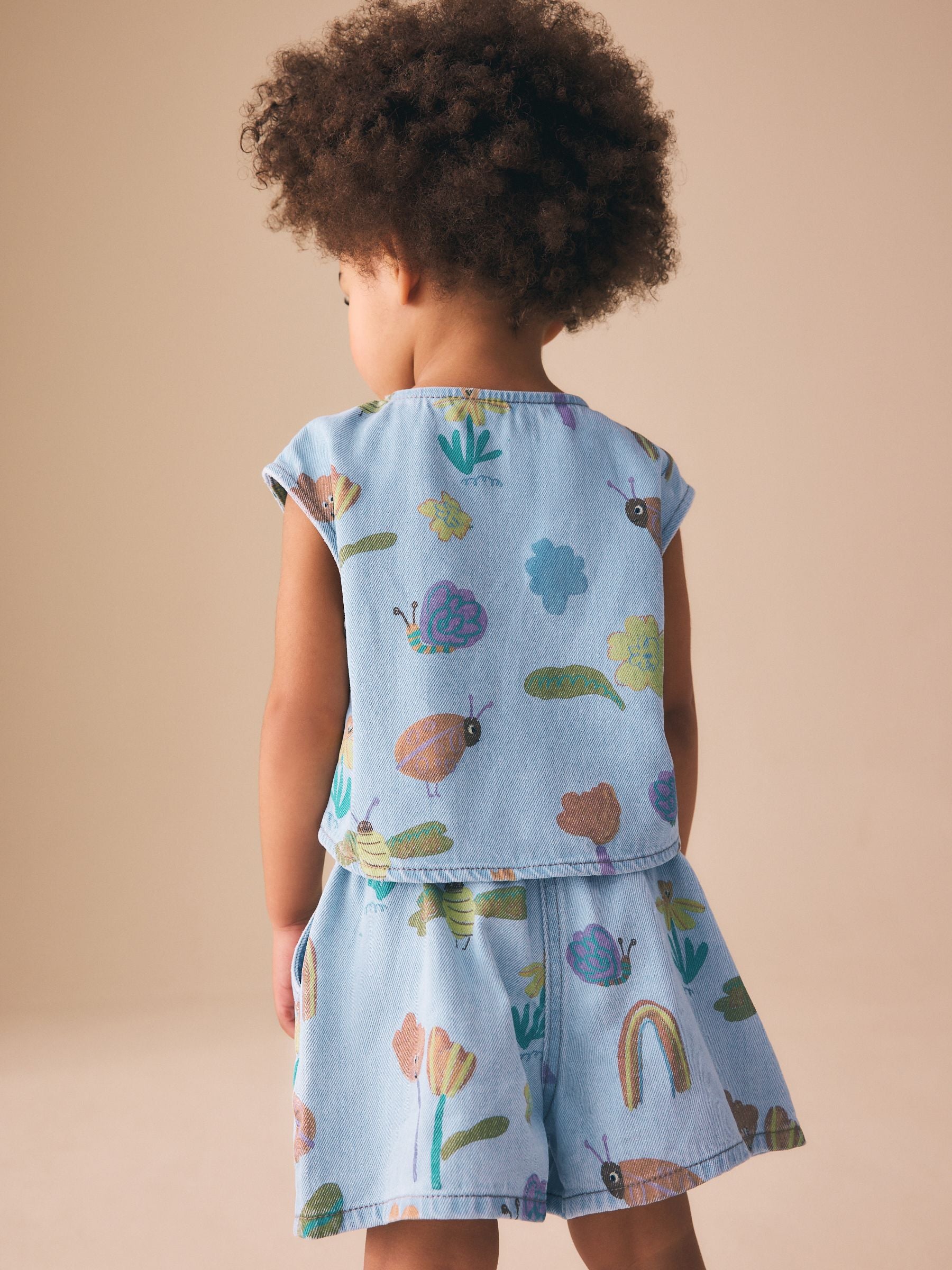 Dsiney Kidz - Denim Ladybug Print Character Set (3mths-7yrs) (3mths-7yrs) image 3