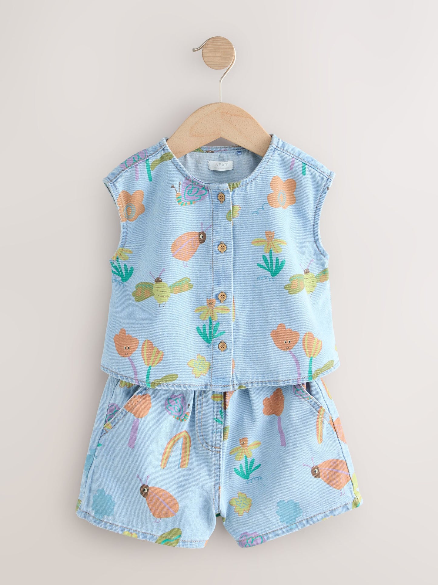 Dsiney Kidz - Denim Ladybug Print Character Set (3mths-7yrs) (3mths-7yrs) image 5