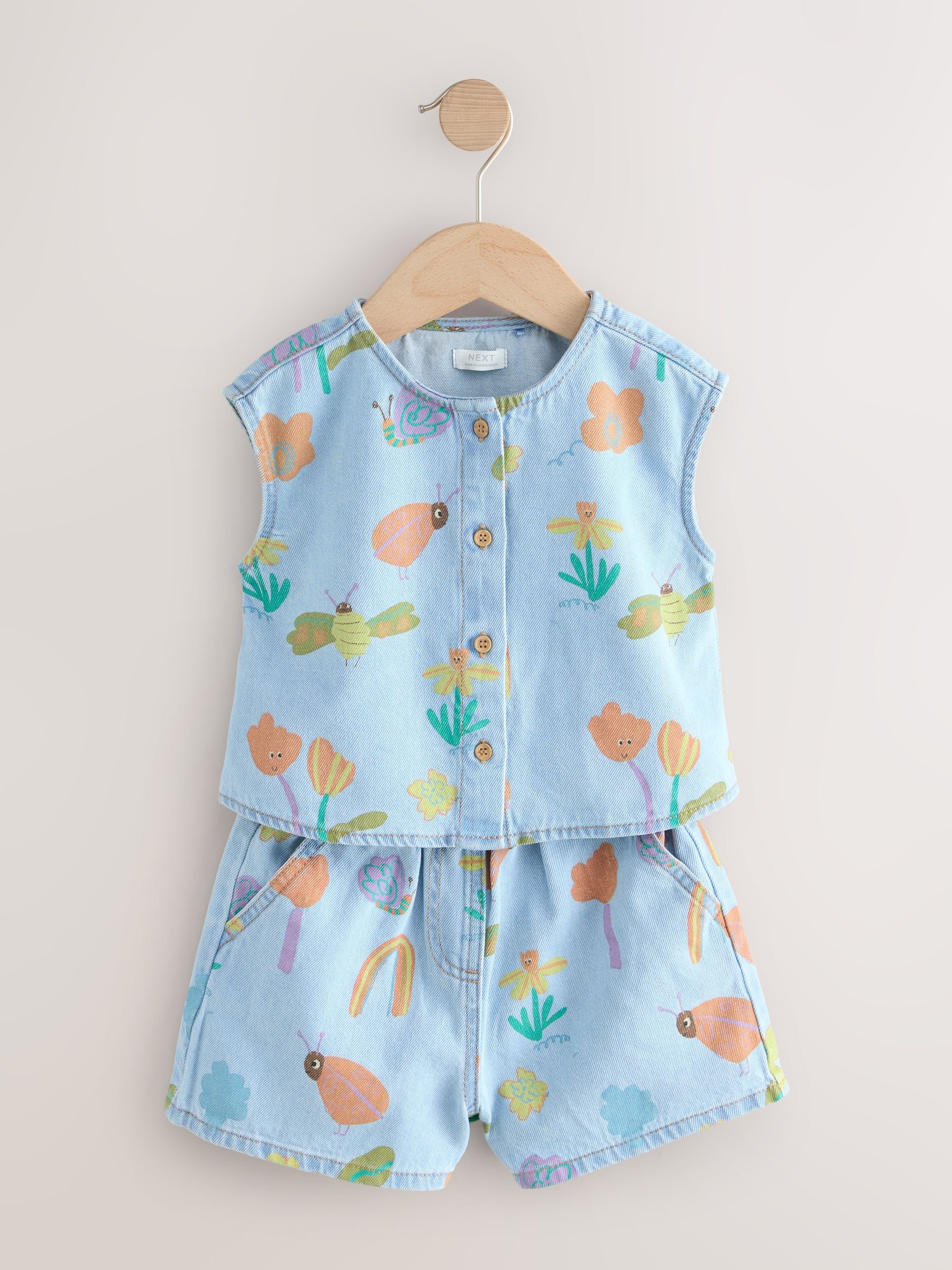 Dsiney Kidz - Denim Ladybug Print Character Set (3mths-7yrs) (3mths-7yrs) image 5