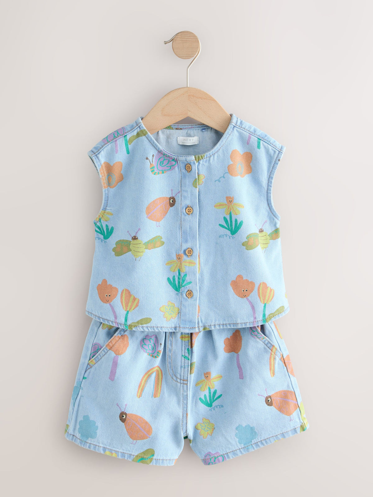 Dsiney Kidz - Denim Ladybug Print Character Set (3mths-7yrs) (3mths-7yrs) image 5