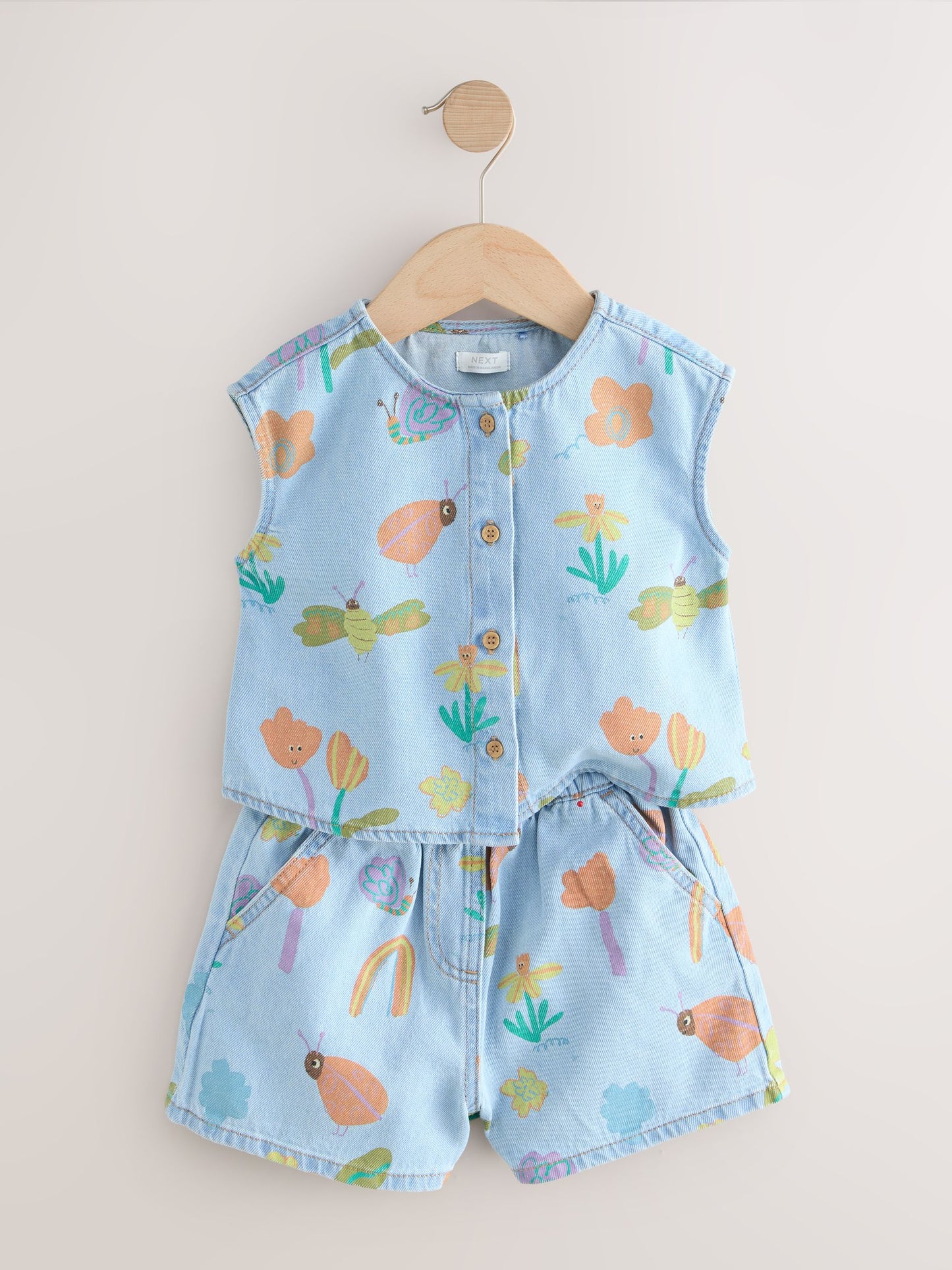Dsiney Kidz - Denim Ladybug Print Character Set (3mths-7yrs) (3mths-7yrs) image 6