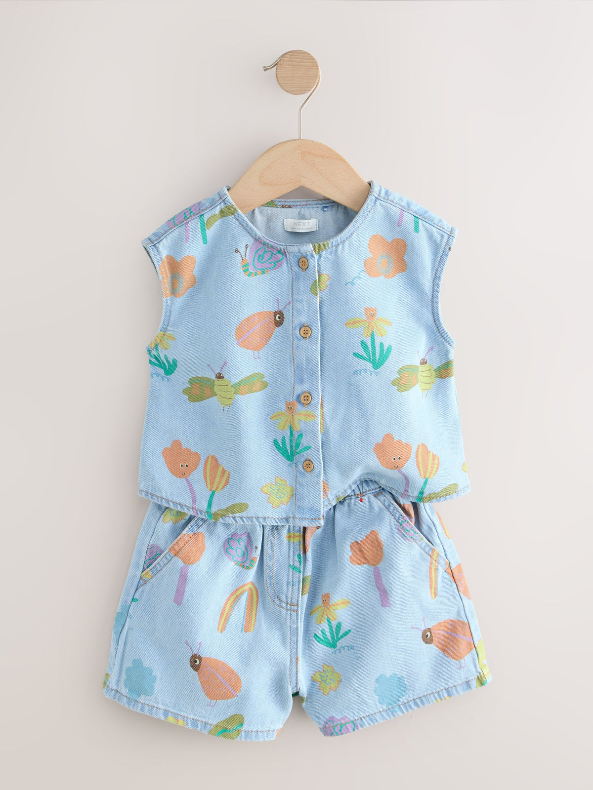 Dsiney Kidz - Denim Ladybug Print Character Set (3mths-7yrs) (3mths-7yrs) image 6