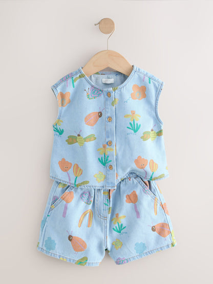 Dsiney Kidz - Denim Ladybug Print Character Set (3mths-7yrs) (3mths-7yrs) image 6
