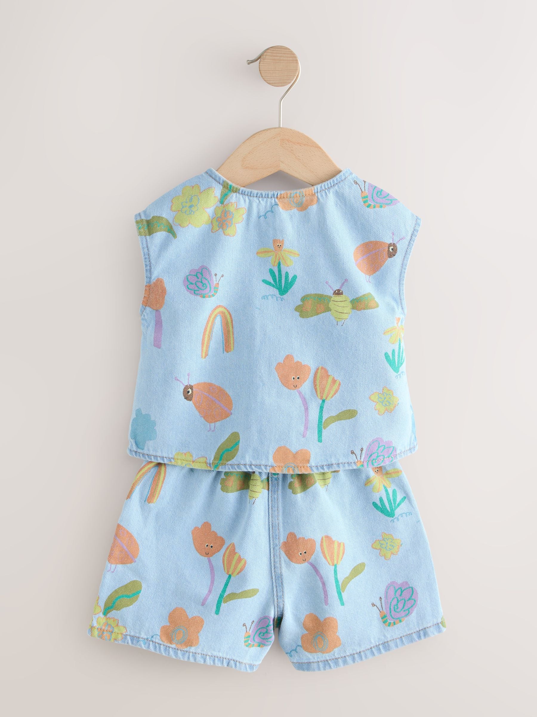 Dsiney Kidz - Denim Ladybug Print Character Set (3mths-7yrs) (3mths-7yrs) image 7