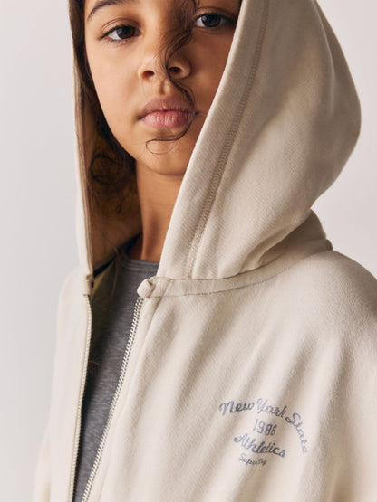 Superdry Cream Sweat Top & Shorts Set image 5