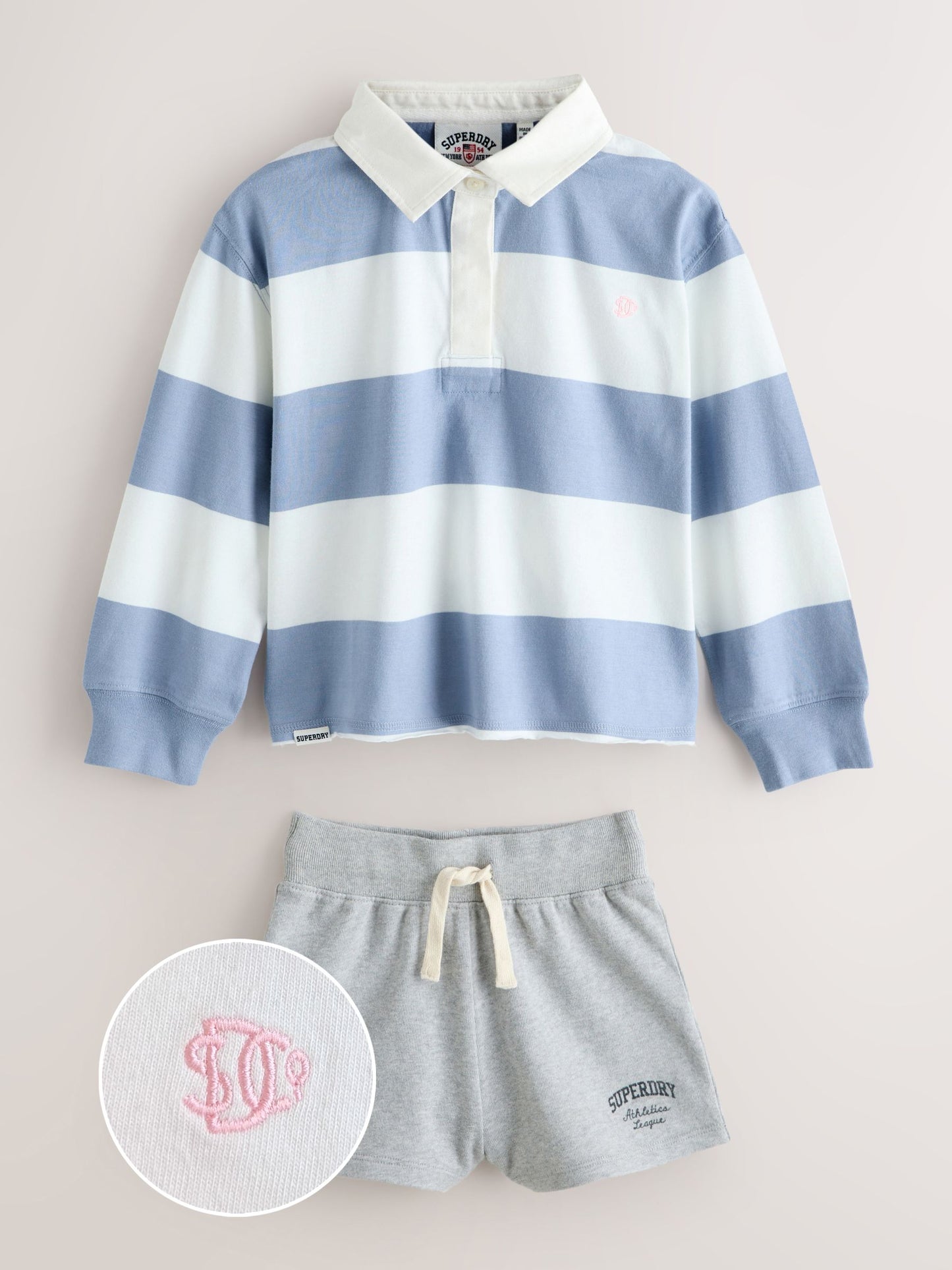 Superdry Blue/White Co-Ord Set image 6