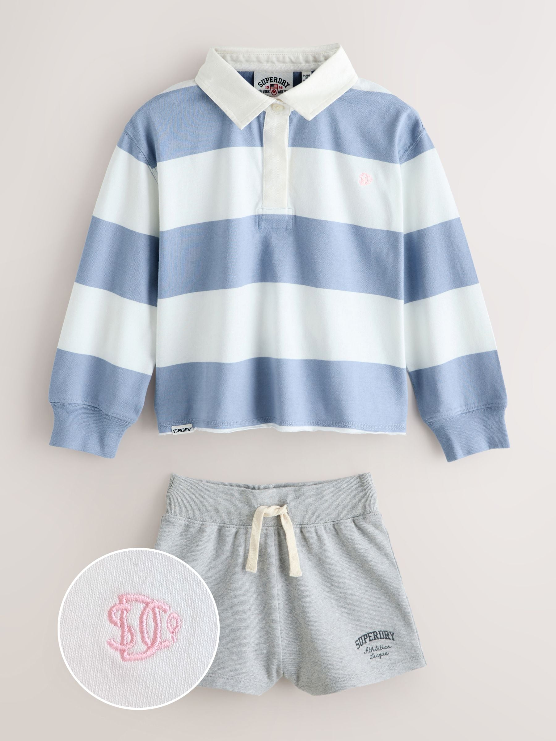 Superdry Blue/White Co-Ord Set image 6