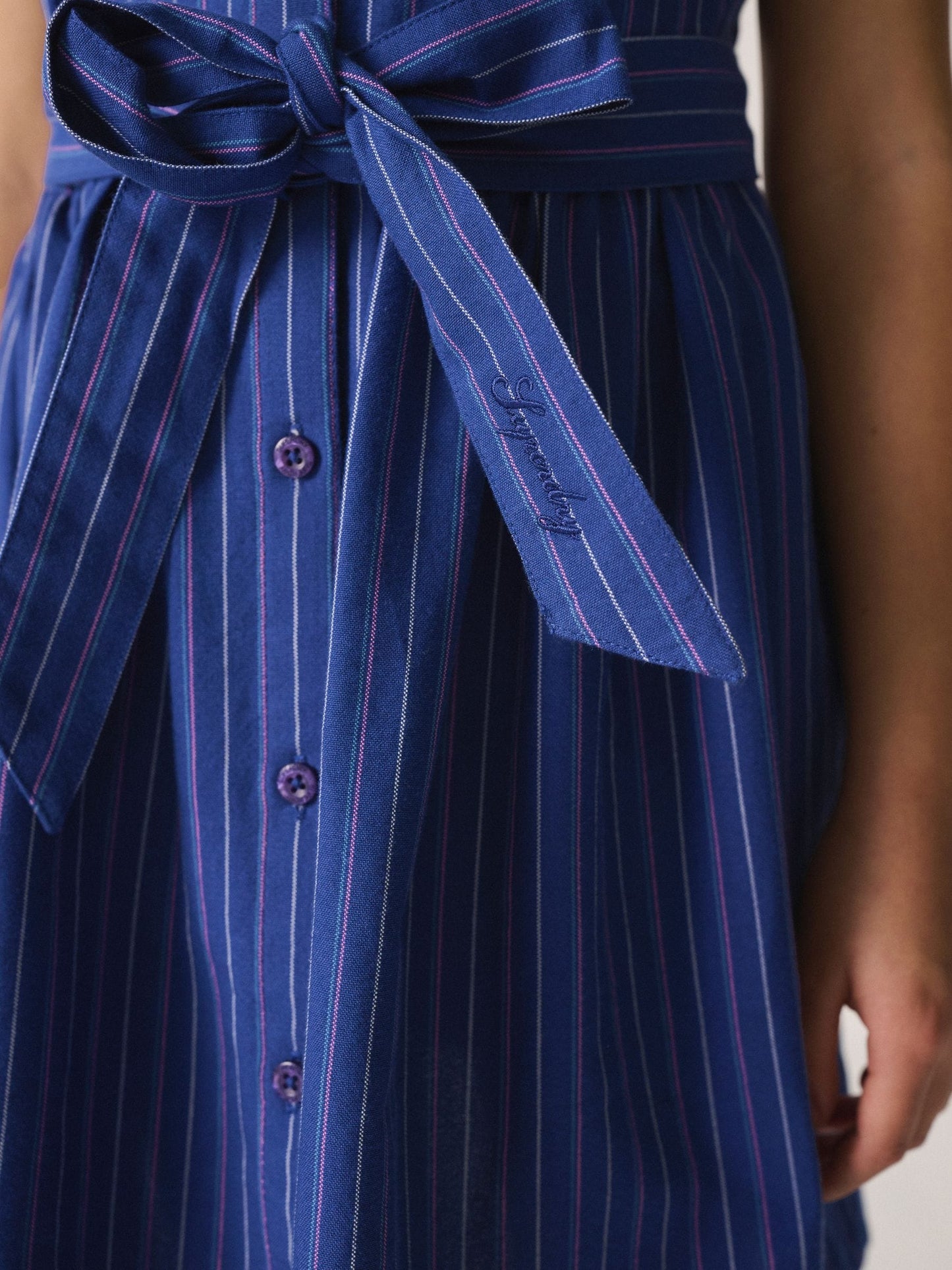 Superdry Blue Stripe Dress image 4