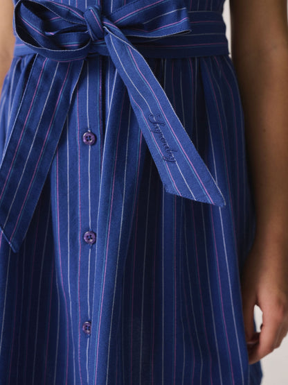 Superdry Blue Stripe Dress image 4
