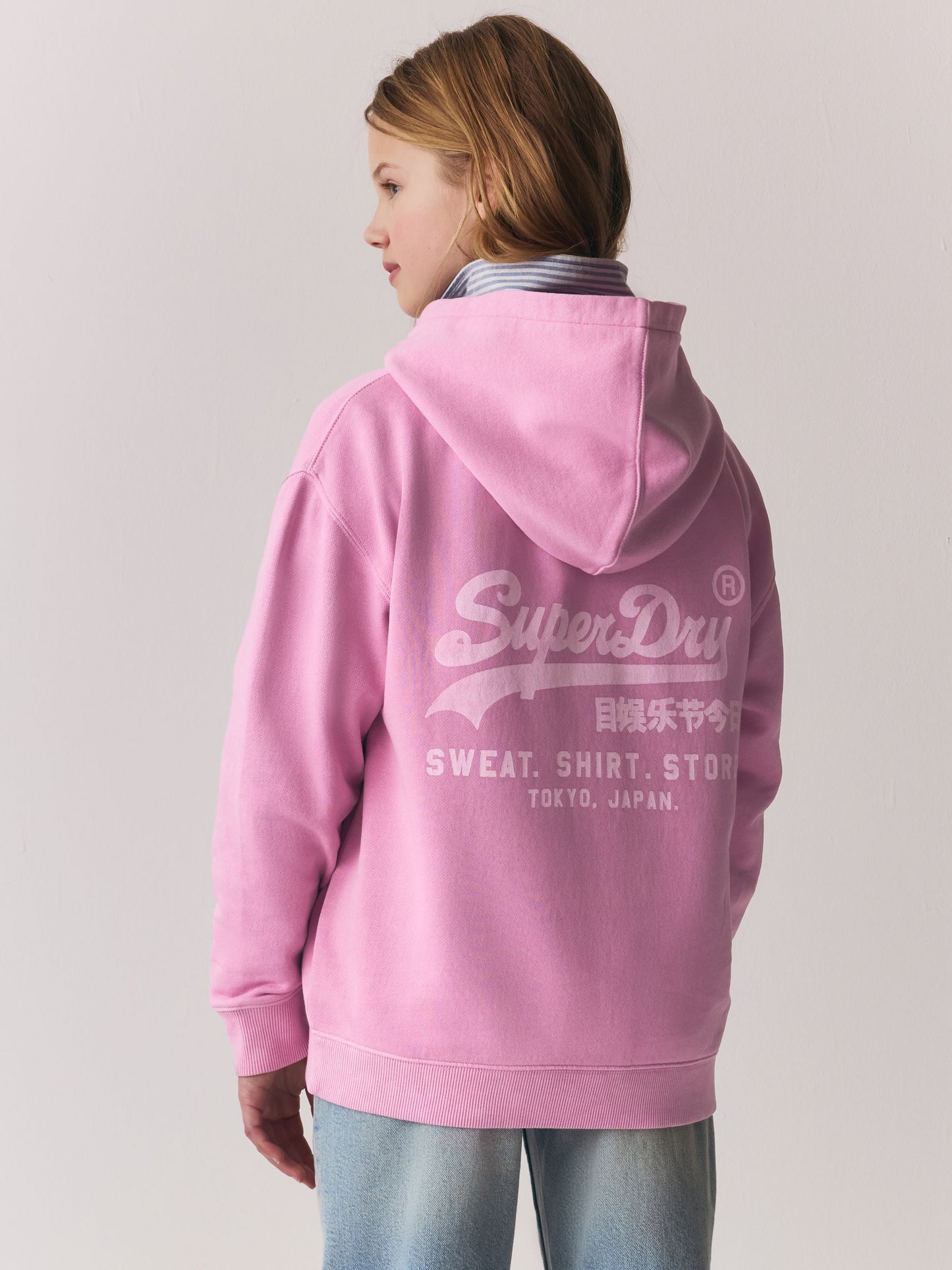 Dsiney Kidz - Superdry Pink Logo Hoodie image 1