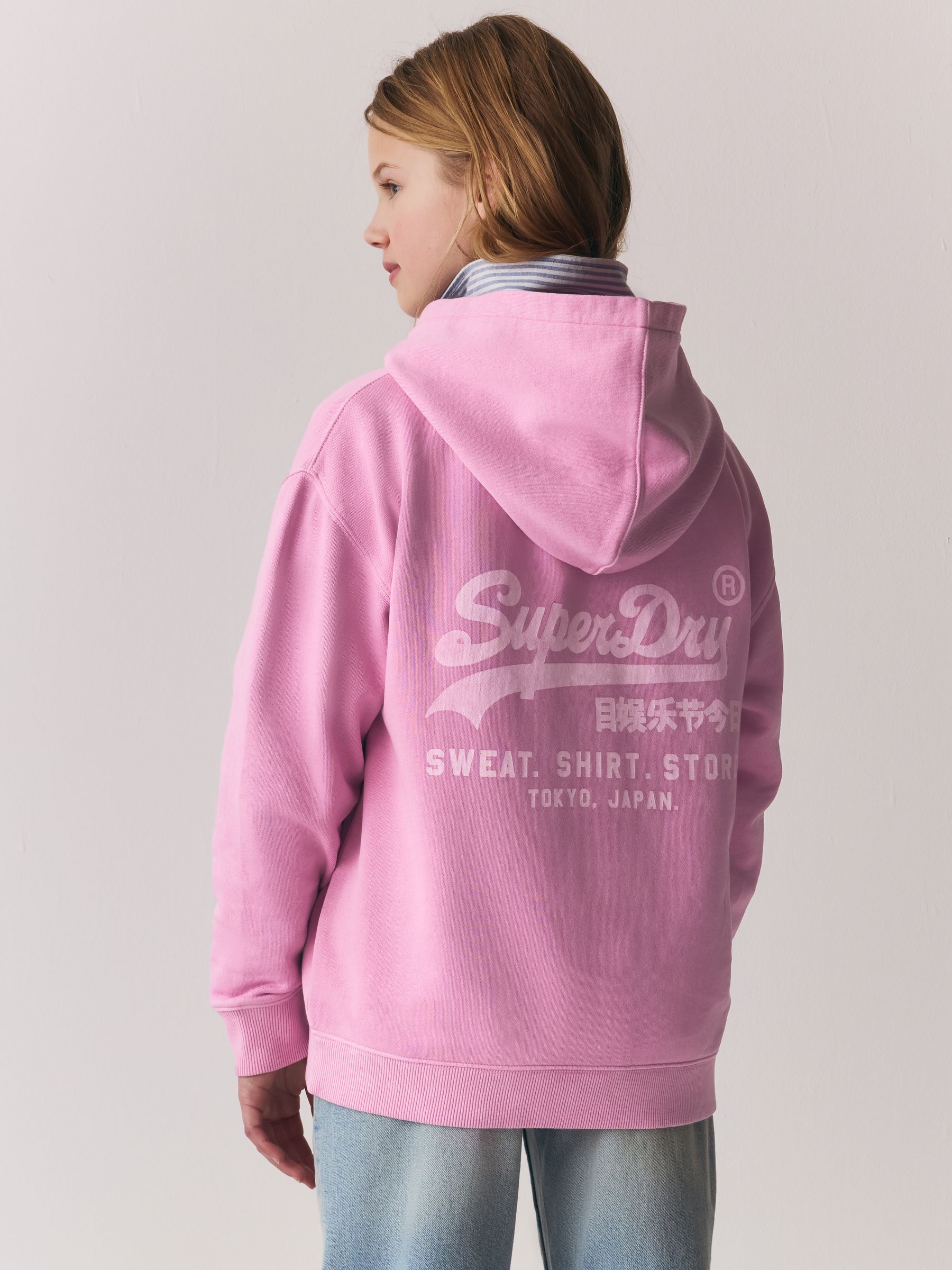 Dsiney Kidz - Superdry Pink Logo Hoodie image 1