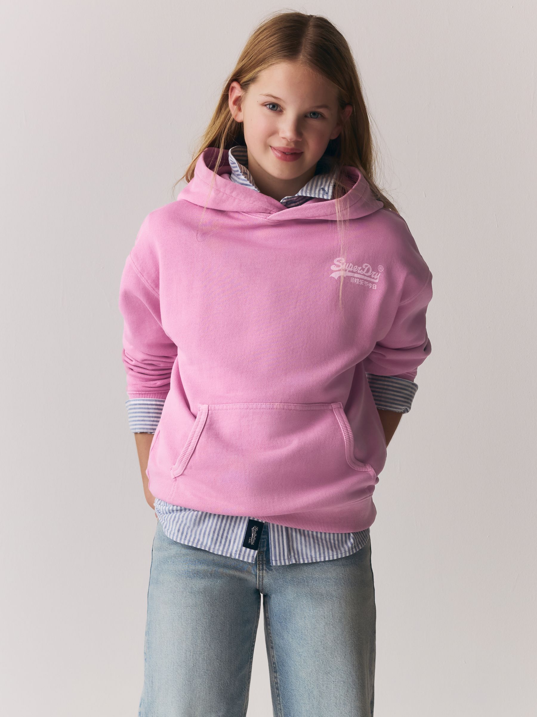 Dsiney Kidz - Superdry Pink Logo Hoodie image 2