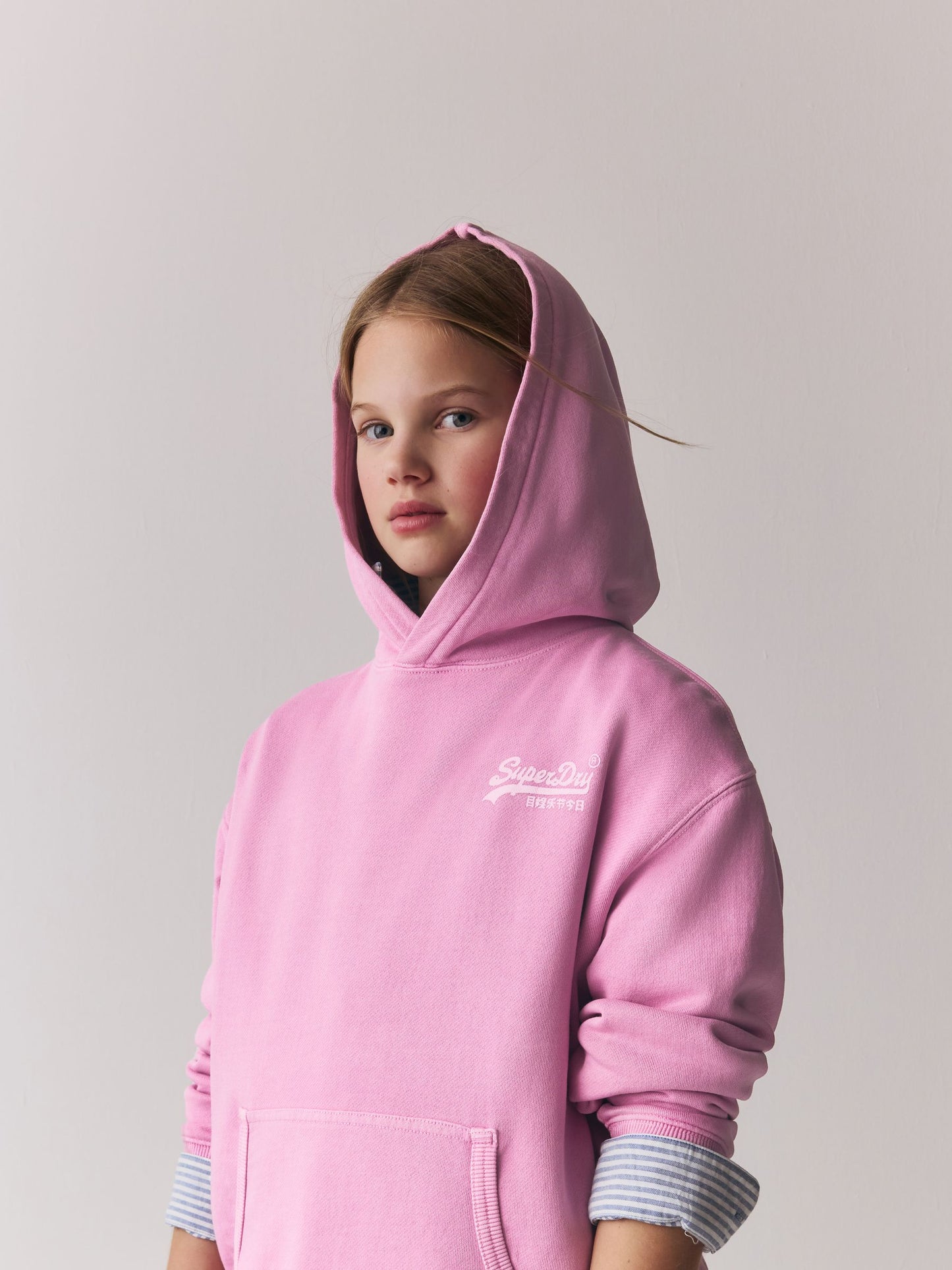Dsiney Kidz - Superdry Pink Logo Hoodie image 4