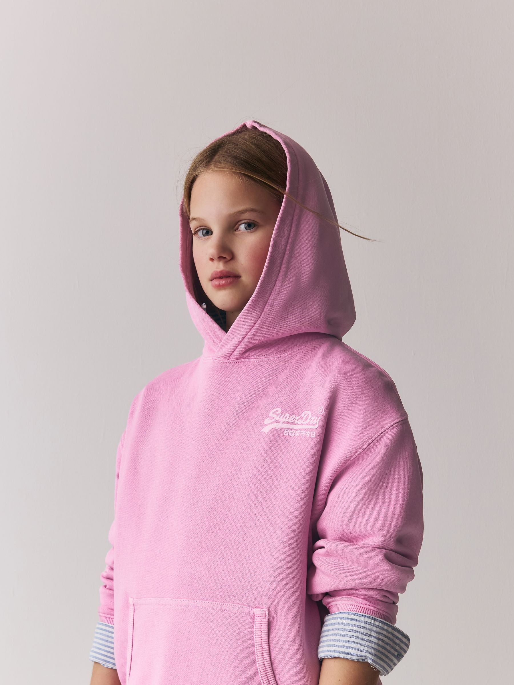 Dsiney Kidz - Superdry Pink Logo Hoodie image 4