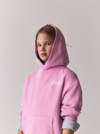 Dsiney Kidz - Superdry Pink Logo Hoodie image 4