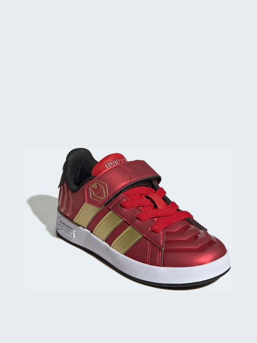 adidas Red Marvel Iron Man Grand Court Trainers image 1