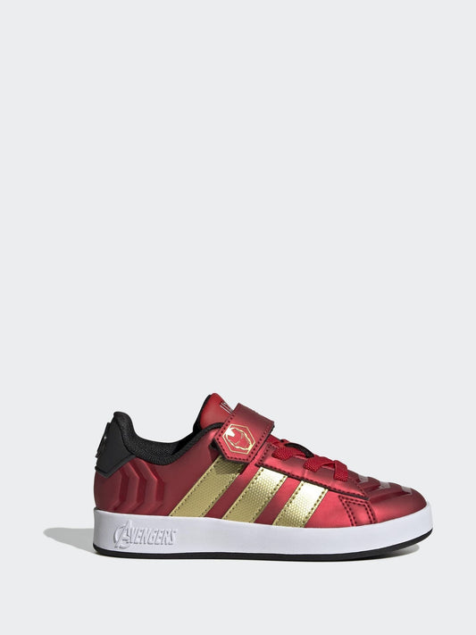 adidas Red Marvel Iron Man Grand Court Trainers image 2