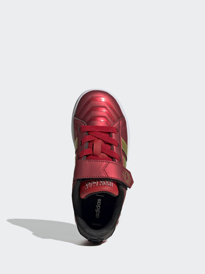 adidas Red Marvel Iron Man Grand Court Trainers image 7