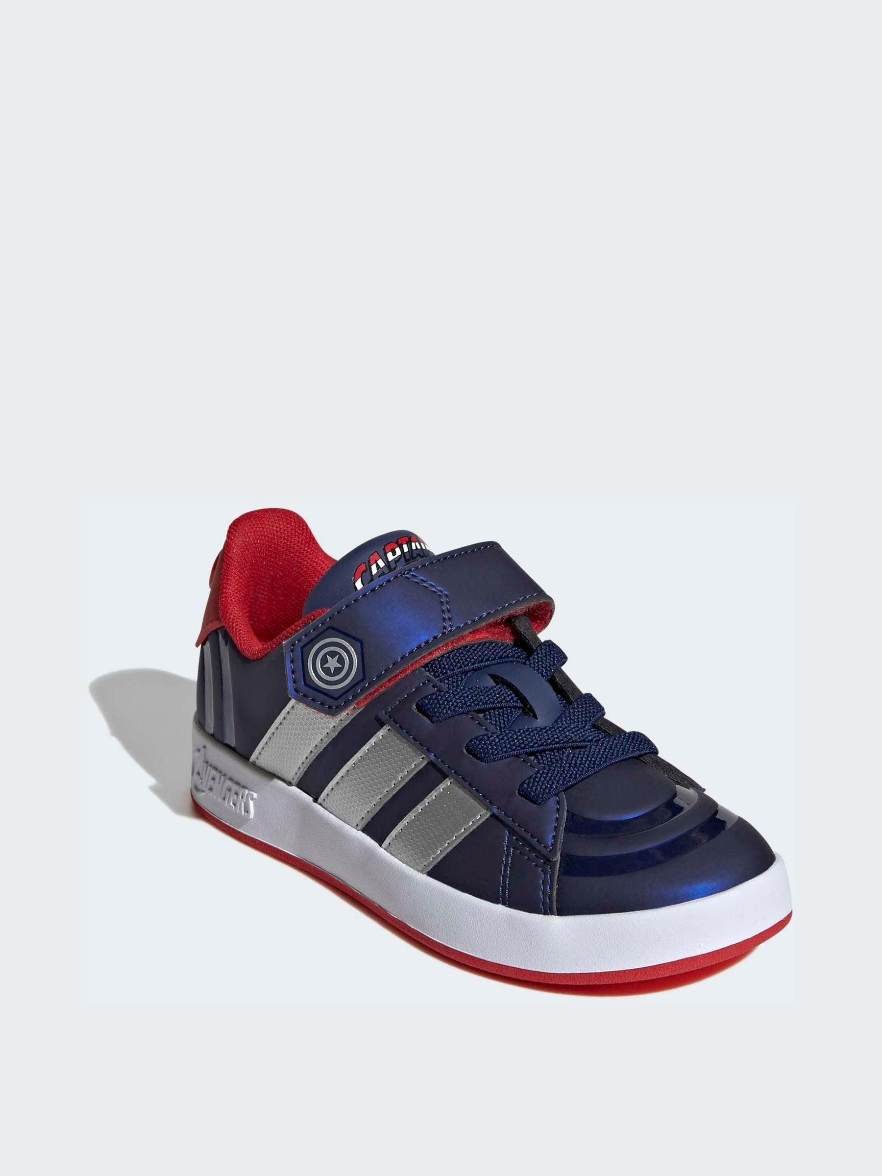 adidas Blue Marvel Captain America Grand Court Trainers image 4