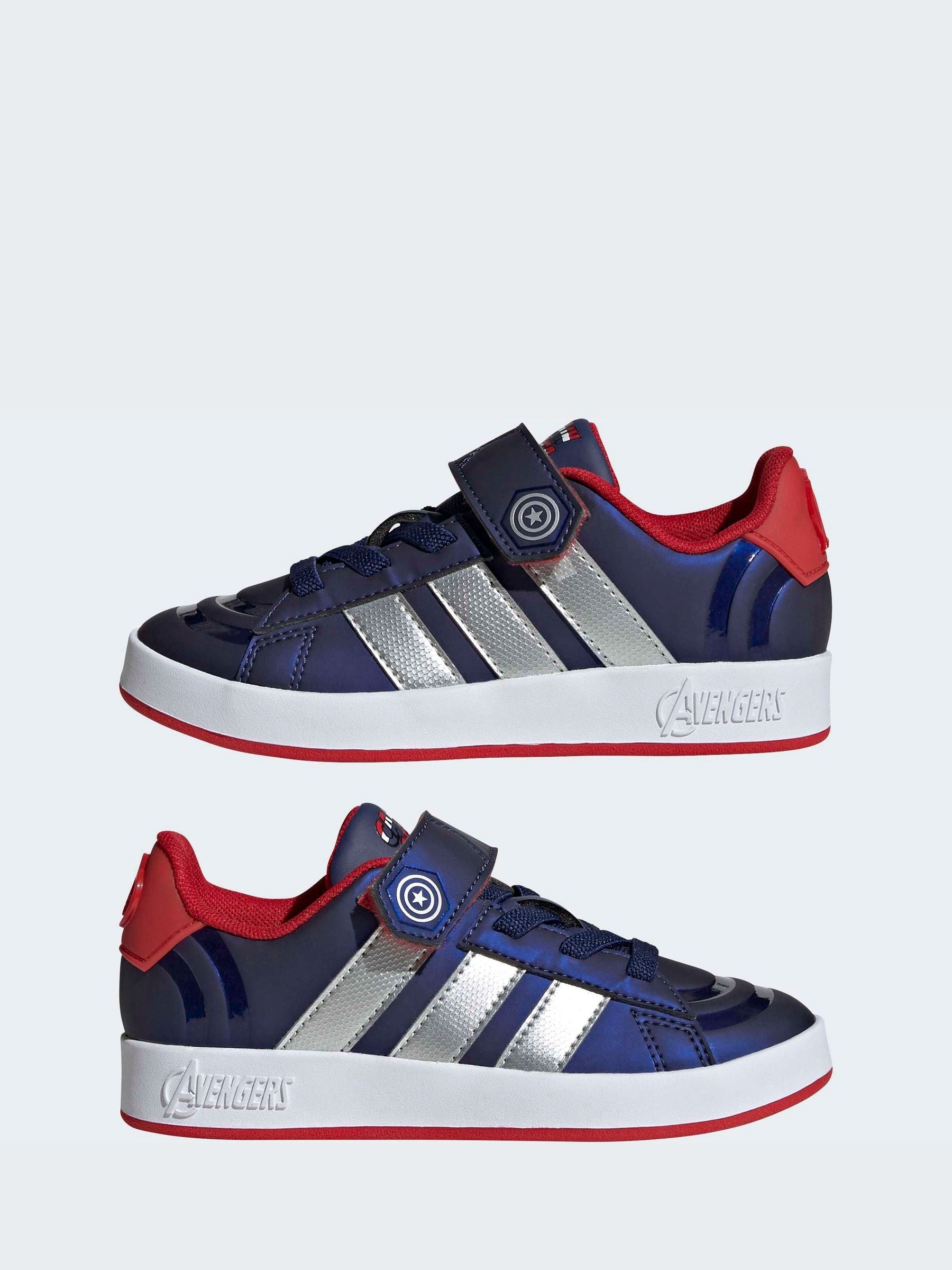 adidas Blue Marvel Captain America Grand Court Trainers image 6